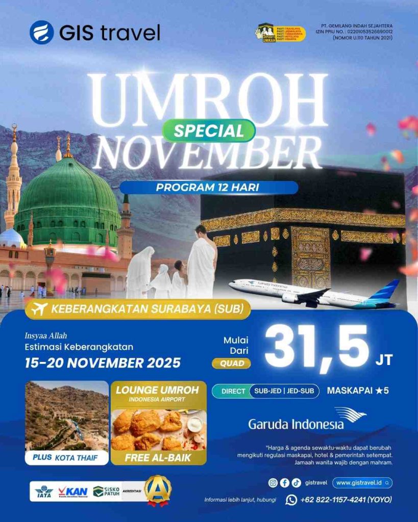 Paket Umroh Surabaya 2025