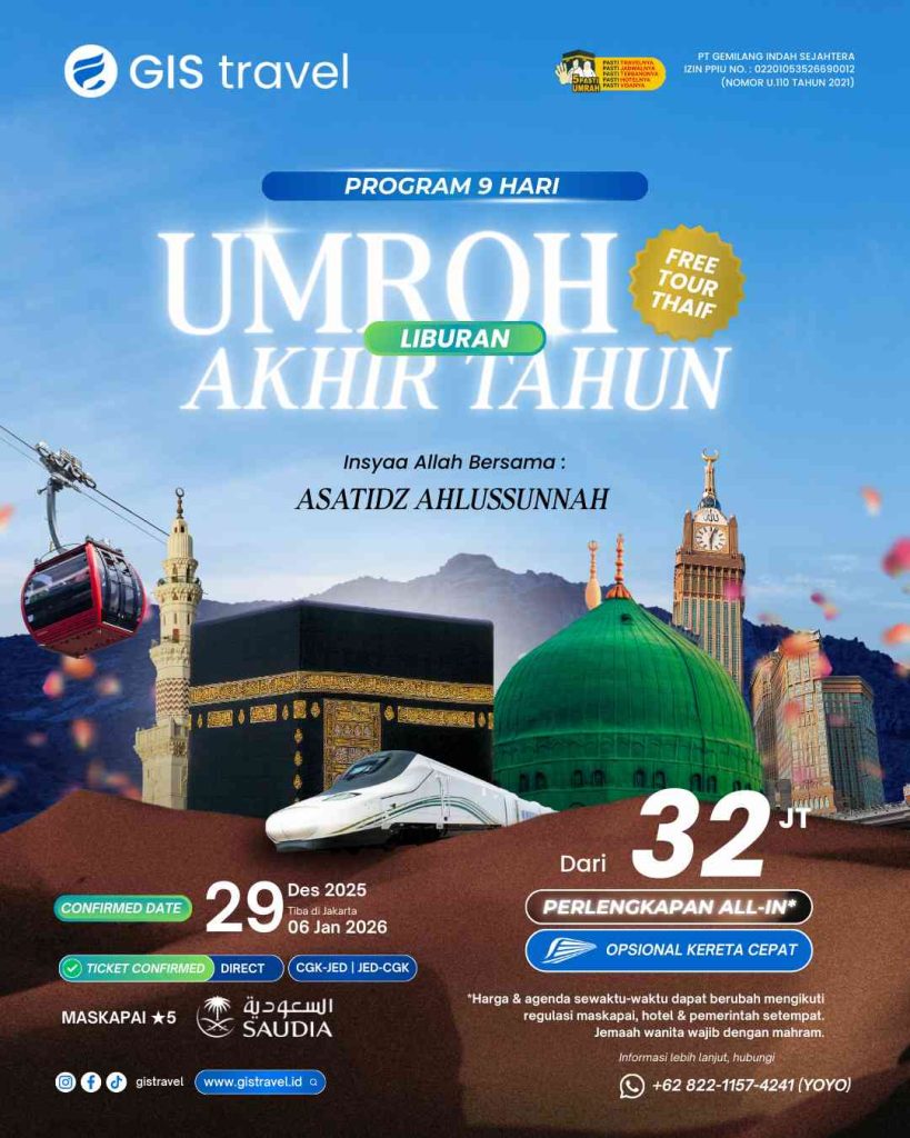 Paket Umrah akhir tahun 2026