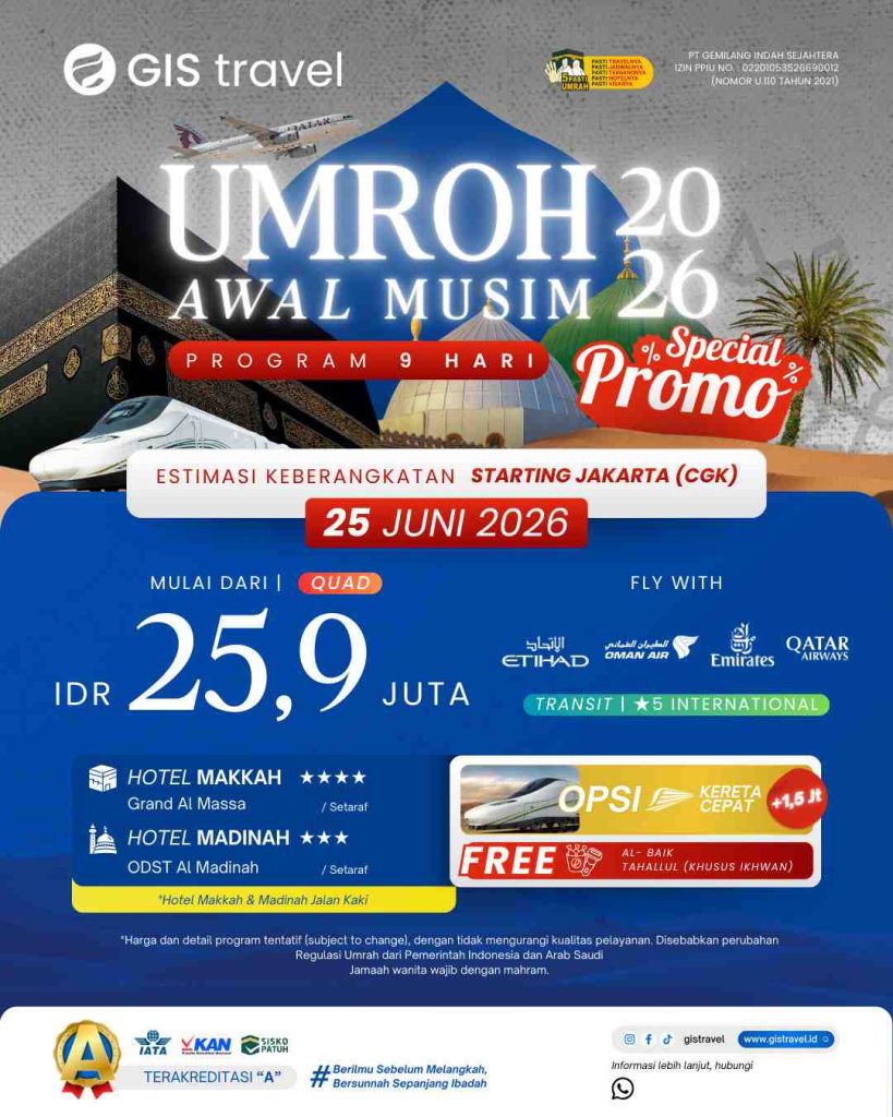 Promo umroh Awal Musim 2026